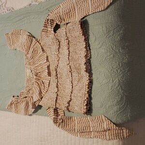 Anthropologie smocked shirt